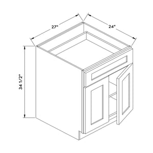 27”W Base Cabinet - White Shaker - Craft Cabinetry Image Specifications