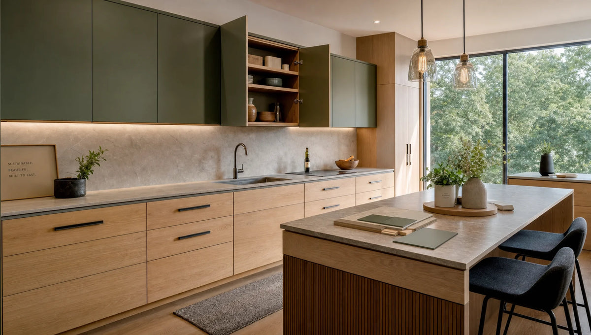Sustainable kitchen cabinets: Materials, finishes, and buying choices