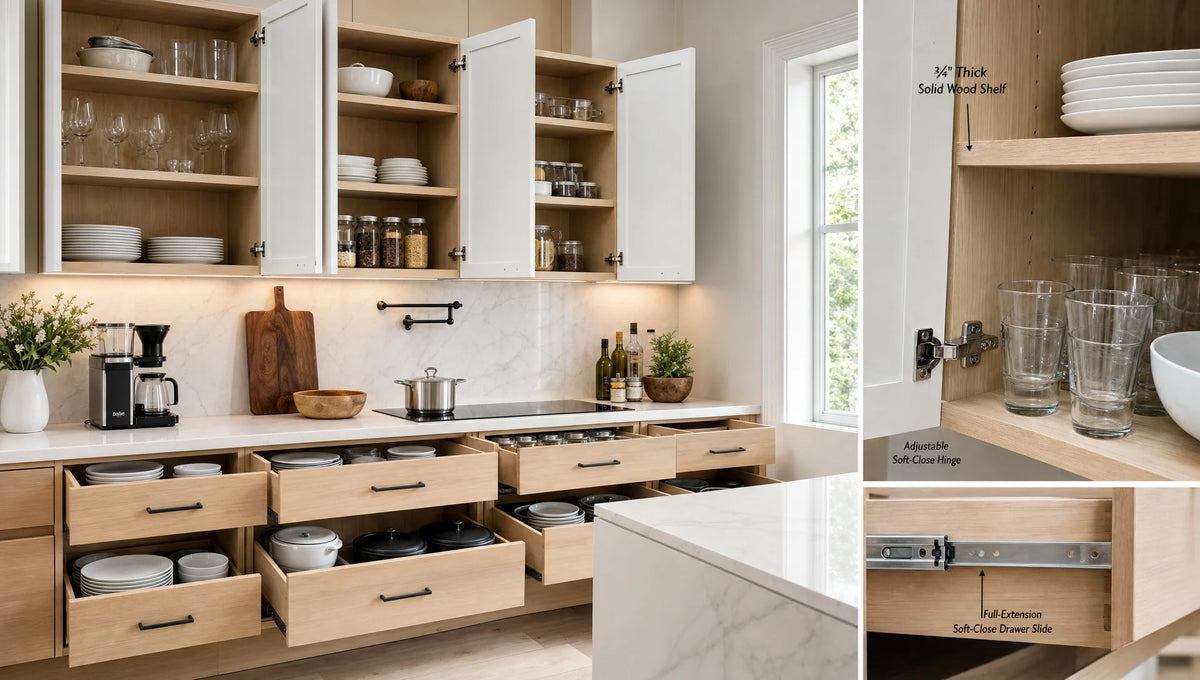 Kitchen Cabinet Weight Capacity: What Shelves and Drawers Can Hold