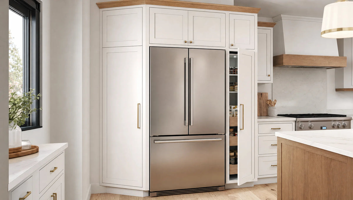 Refrigerator Surround Cabinets: Clearances, Panels, and Fit