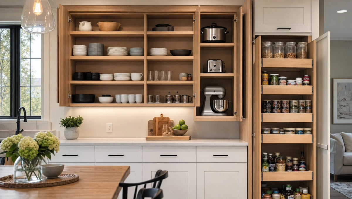 Kitchen Cabinet Shelf Spacing: Sizes for Plates, Appliances, and Pantry Items