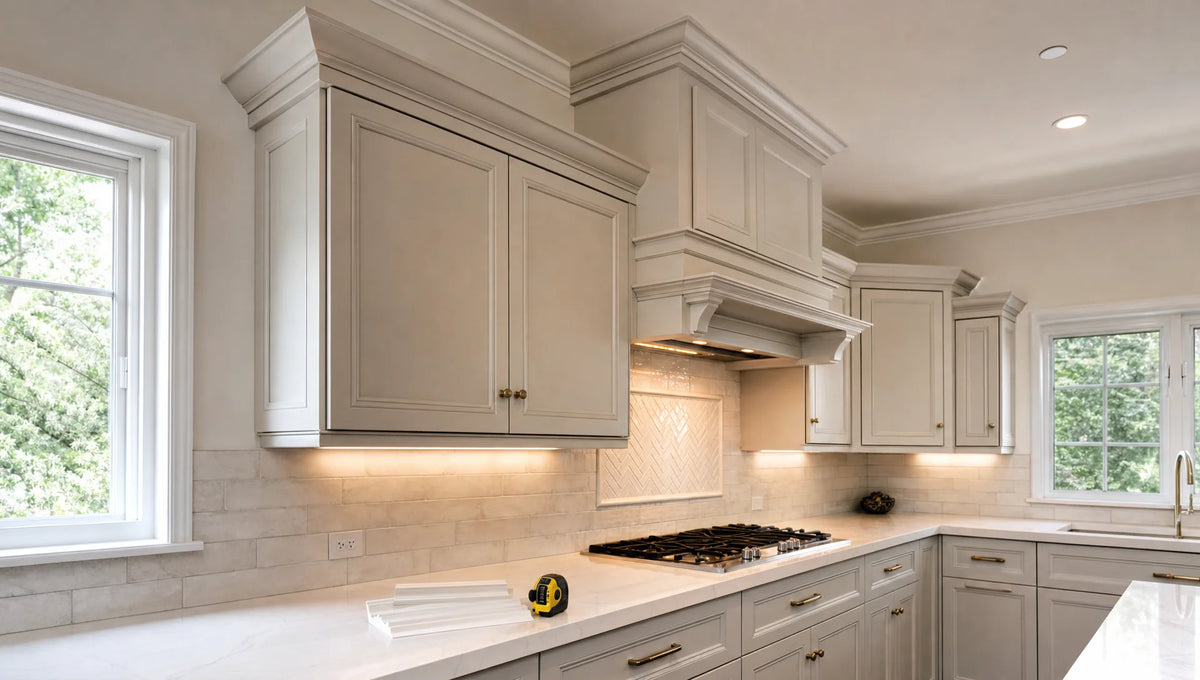 Kitchen cabinet crown molding: Design choices, measurements, and installation