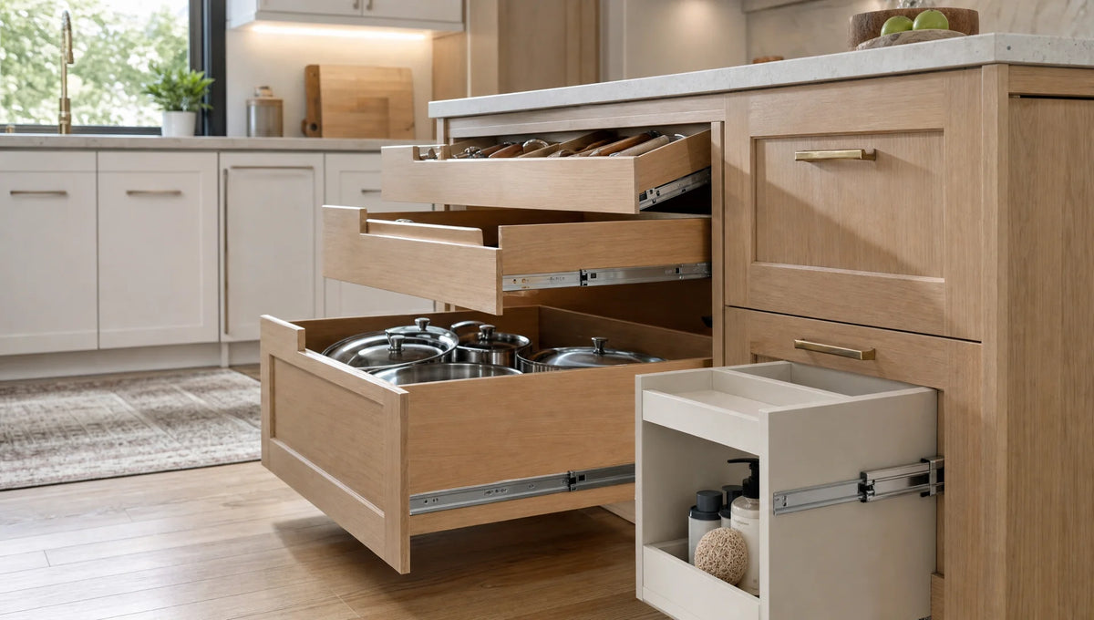 Cabinet Drawer Slides: Types, Weight Ratings, and Remodel Value