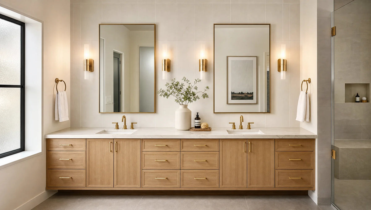 Bathroom Vanity Mirror Size: Proportion, Placement, and Lighting