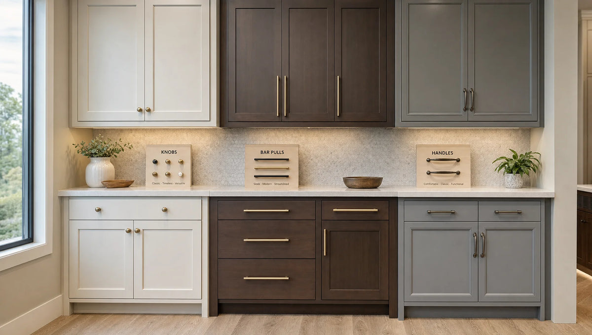 Cabinet hardware types: knobs, pulls, and handles for every kitchen style