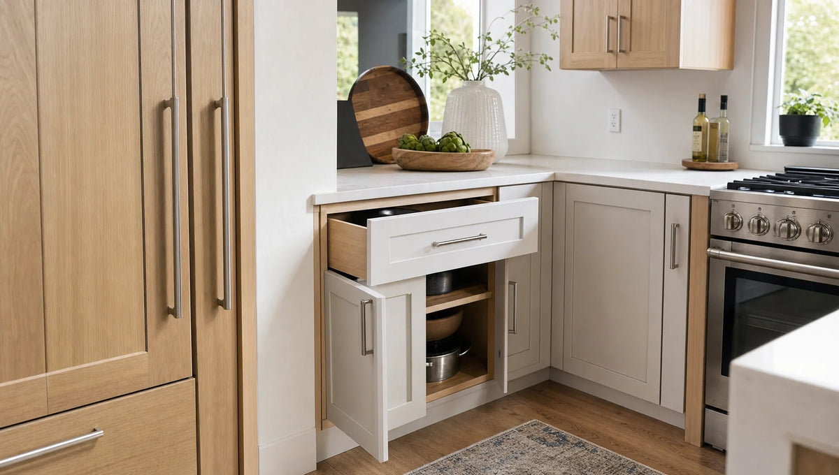 Kitchen cabinet fillers: Planning gaps around walls, corners, and appliances