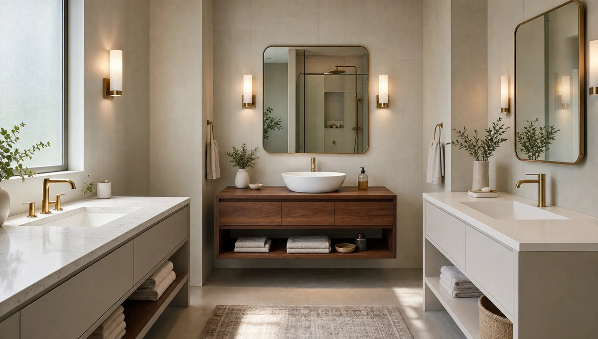 Bathroom Vanity Sink Types: Undermount, Vessel, and Integral Designs