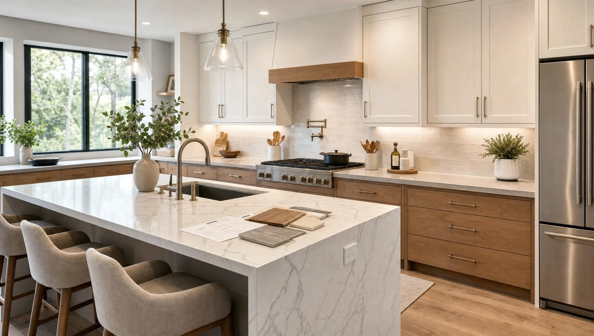 Kitchen Cabinet and Countertop Combinations for a Cohesive Remodel