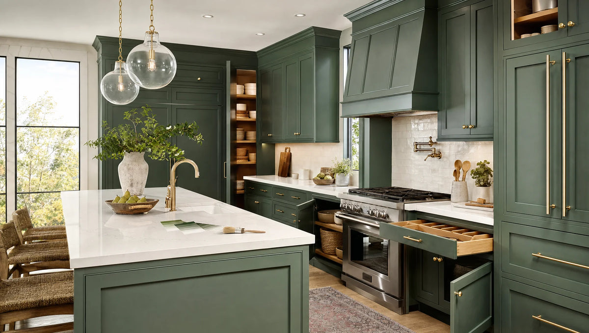 Green Kitchen Cabinets: Design Ideas, Paint Choices, and Care Tips
