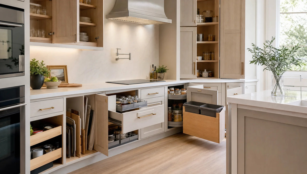 Kitchen Cabinet Organizers That Make Everyday Storage More Efficient