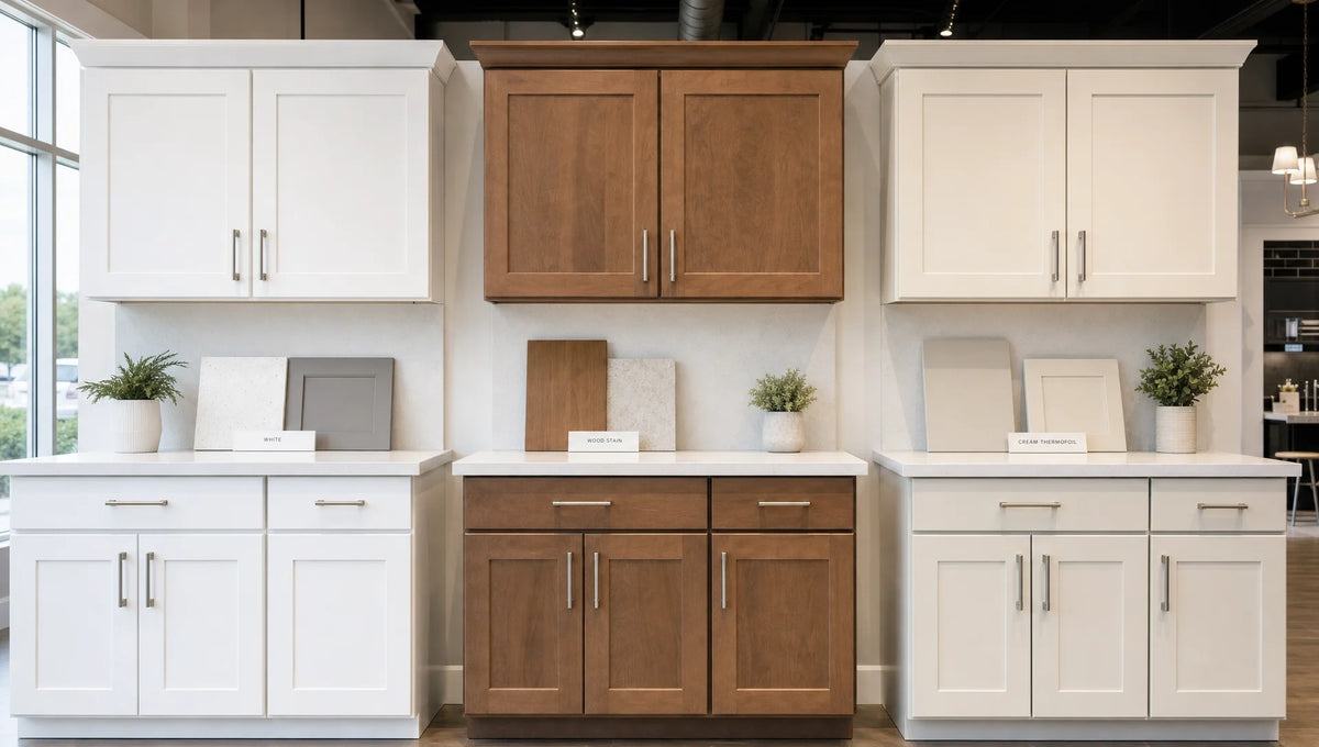 Kitchen Cabinet Finishes: Paint, Stain, and Thermofoil Compared