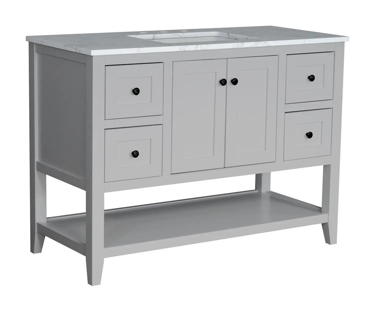 Freestanding Inset Shaker Vanities with Shelf