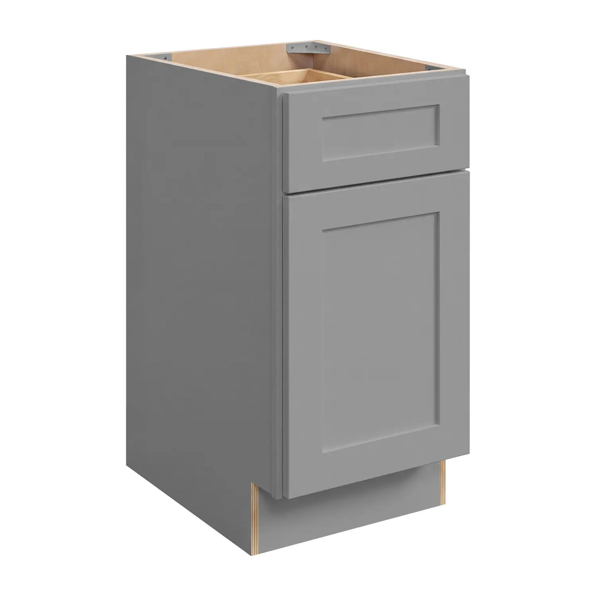 12”W Base Assembled Cabinet - Gray Shaker - Craft Cabinetry