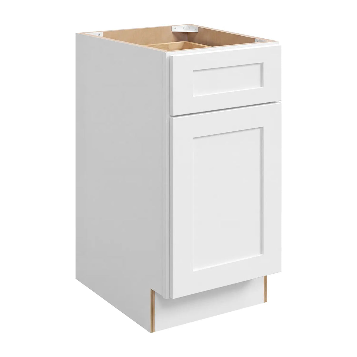 12”W Base Assembled Cabinet - White Shaker - Craft Cabinetry