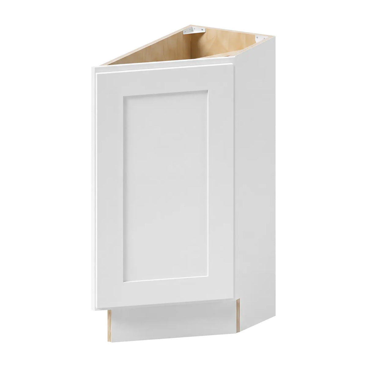12”W Base Right Angle Cabinet - White Shaker - Craft Cabinetry