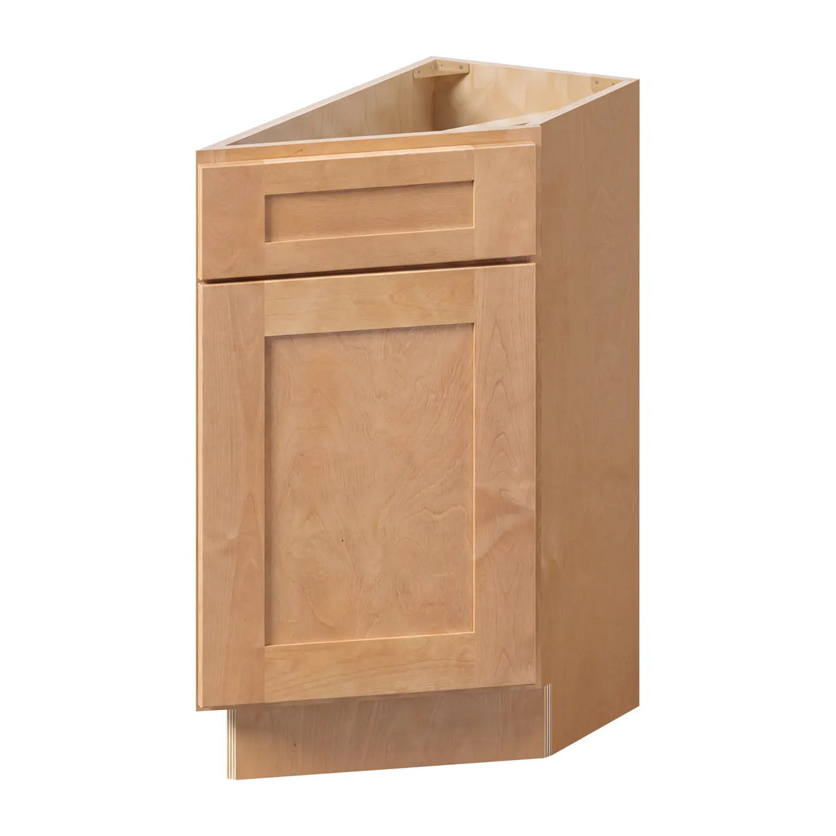 12”W Base Right Angle Assembled Cabinet - Natural Shaker - Craft Cabinetry