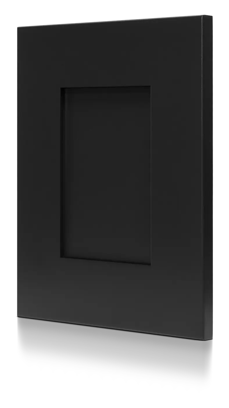 Black Shaker Door Sample - RTA Cabinets - Craft Cabinetry