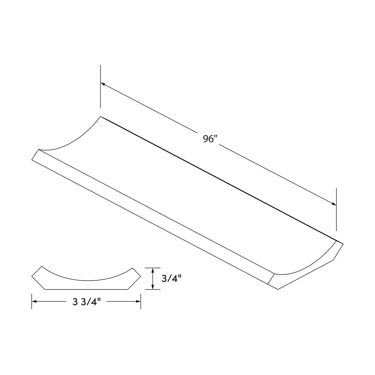 Big Crown Molding - Navy Shaker - Craft Cabinetry Image Specifications