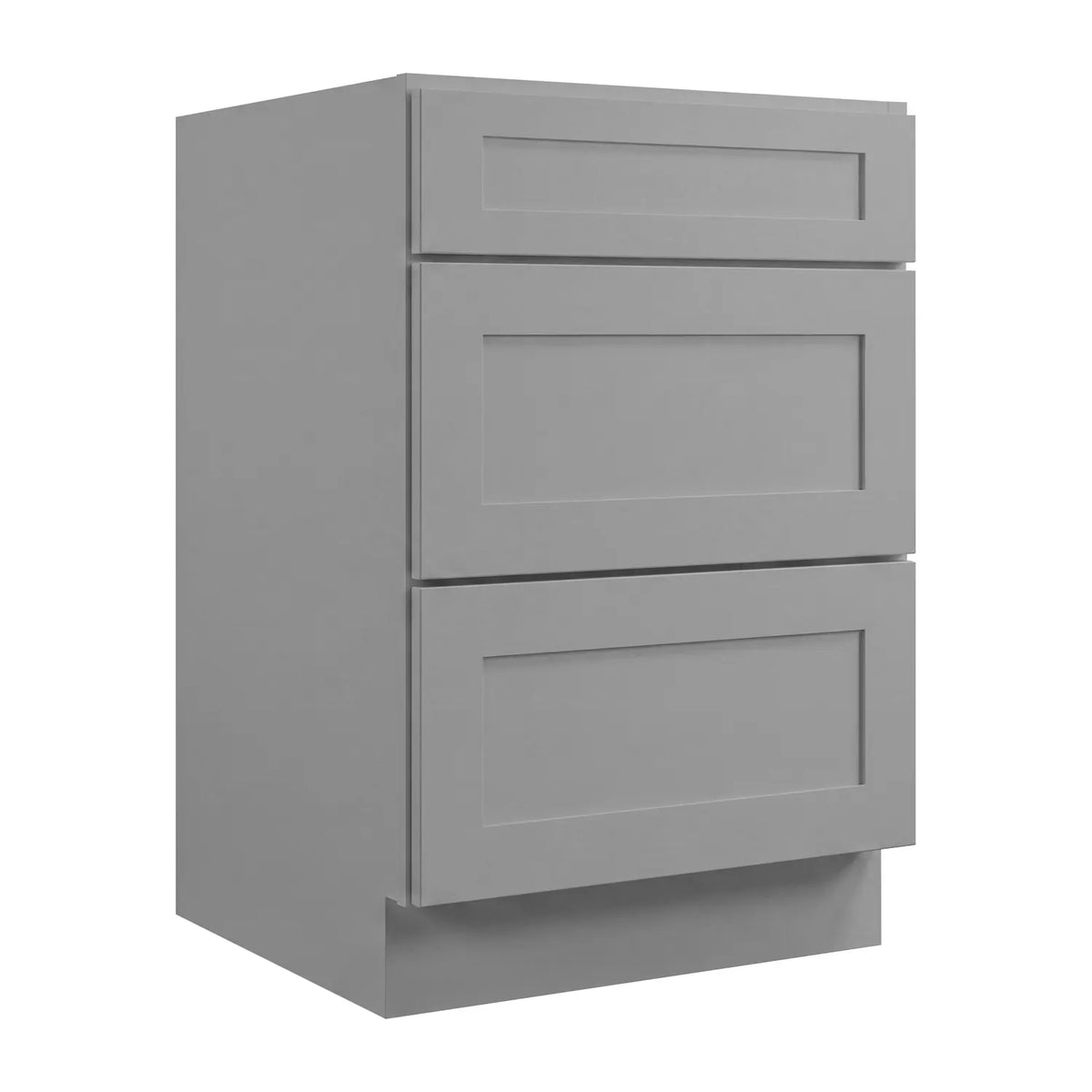 18”W Vanity Drawer Base Assembled Cabinet - Gray Shaker - Craft Cabinetry