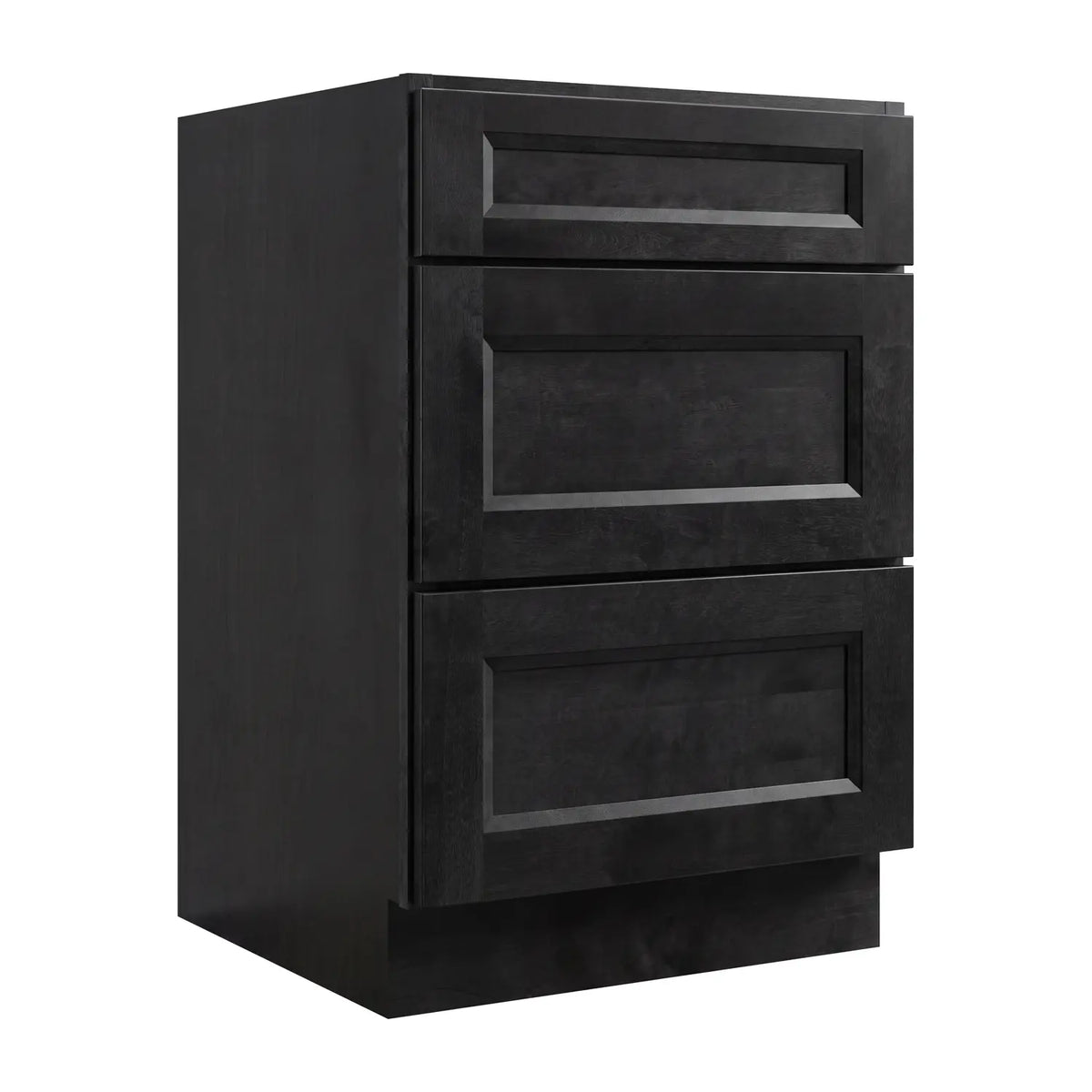 18”W Vanity Drawer Base Assembled Cabinet - Dark Gray Recessed - Craft Cabinetry