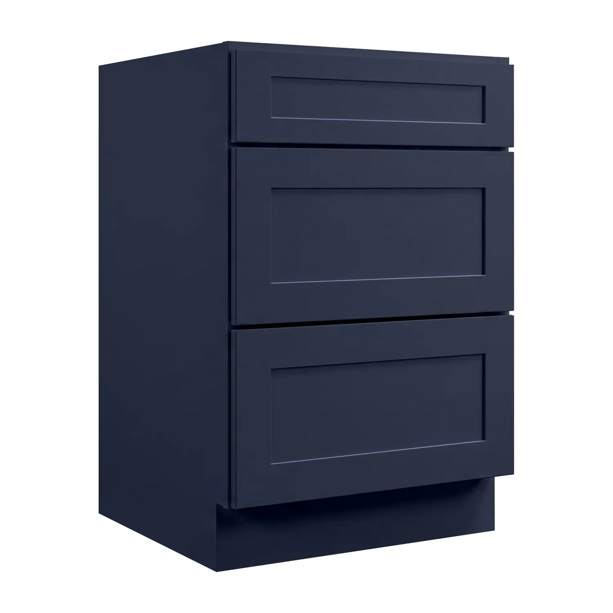 18”W Vanity Drawer Base Assembled Cabinet - Navy Shaker - Craft Cabinetry