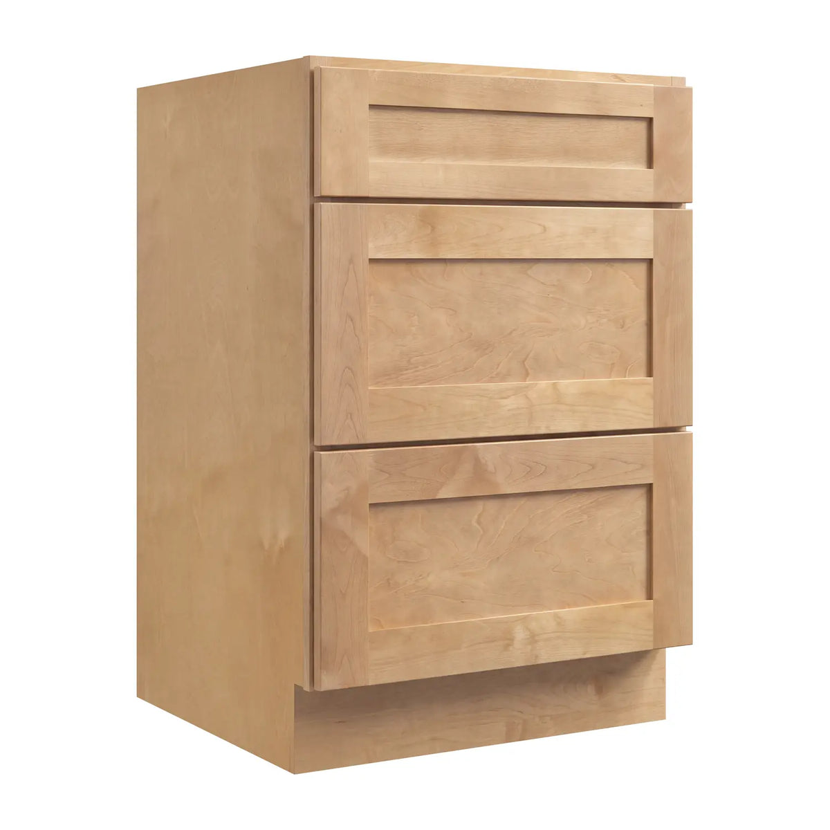 18”W Vanity Drawer Base Assembled Cabinet - Natural Shaker - Craft Cabinetry