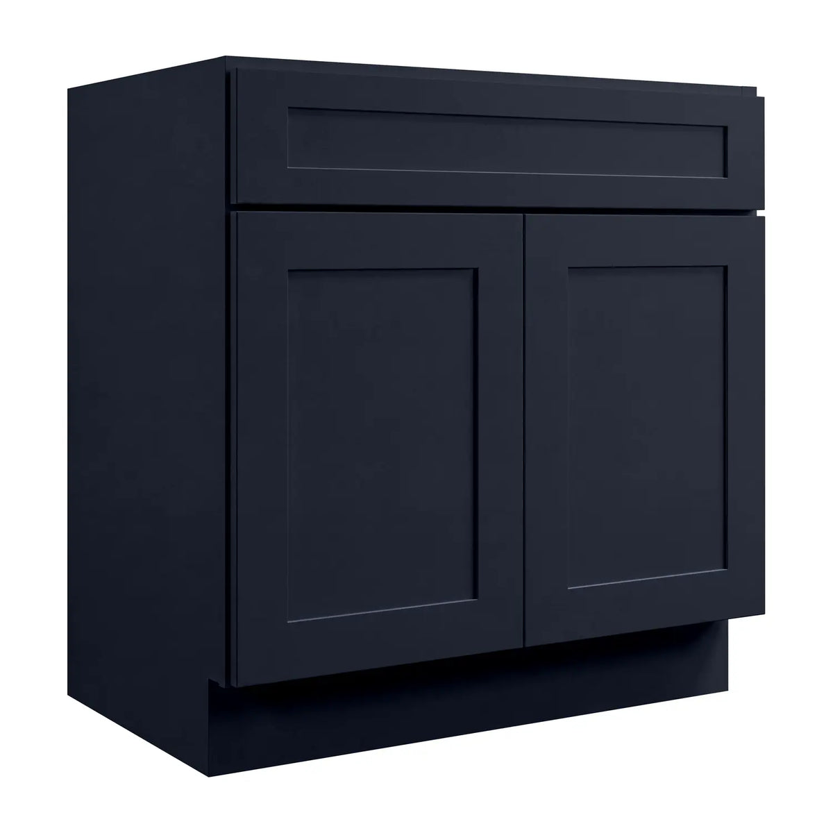 30”W Vanity Base Assembled Cabinet - Navy Shaker - Craft Cabinetry