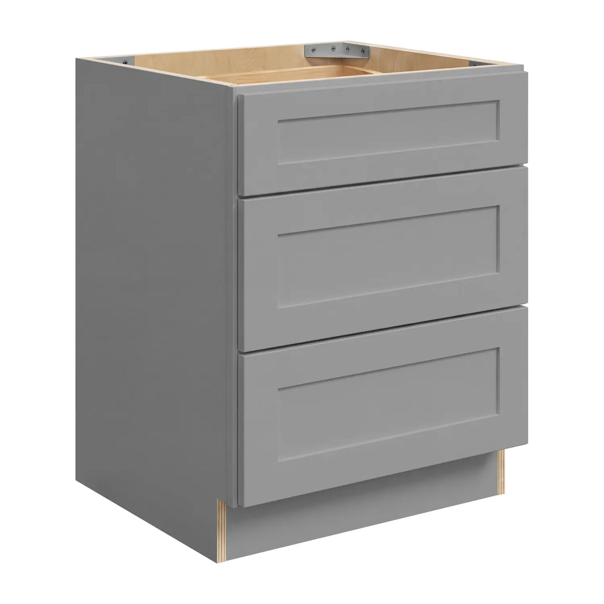 18”W Vanity Drawer Base Assembled Cabinet - Gray Shaker - Craft Cabinetry