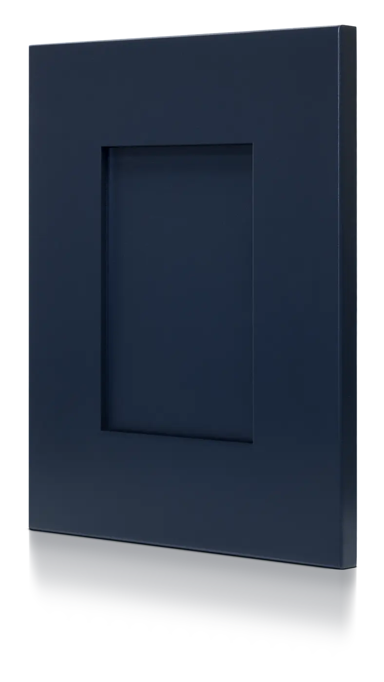 Navy Shaker Door Sample - RTA Cabinets - Craft Cabinetry