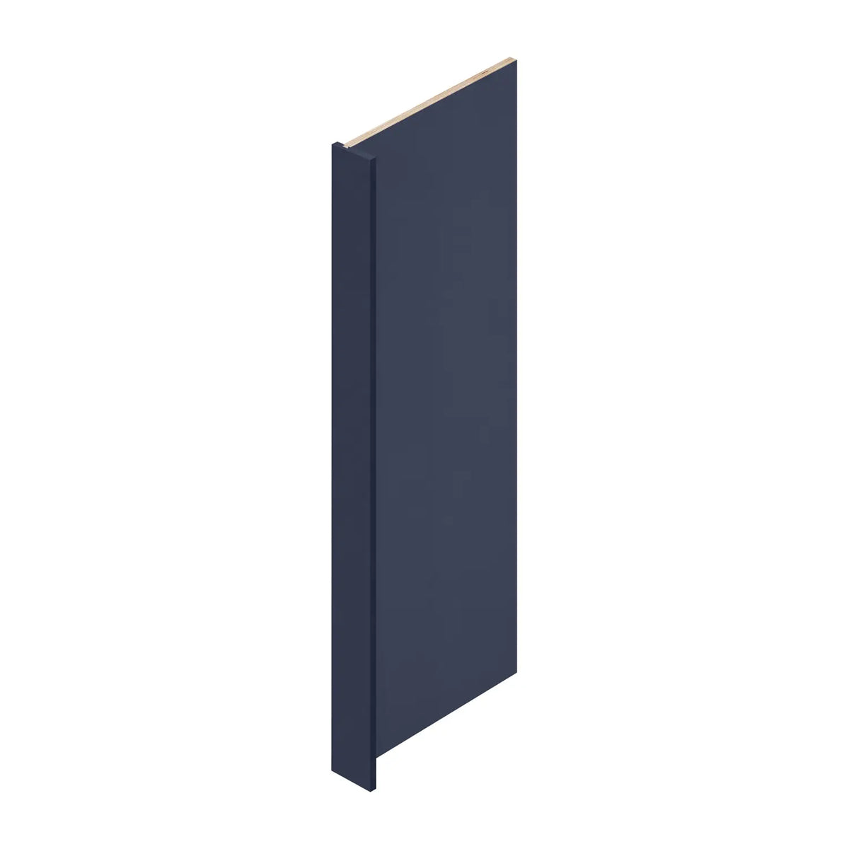 24" Refrigerator End Panel with 3" Filler - Navy Shaker - Craft Cabinetry