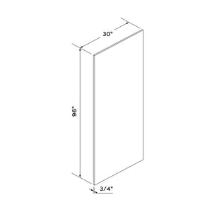 30" Refrigerator End Panel - Gray Shaker - Craft Cabinetry Image Specifications
