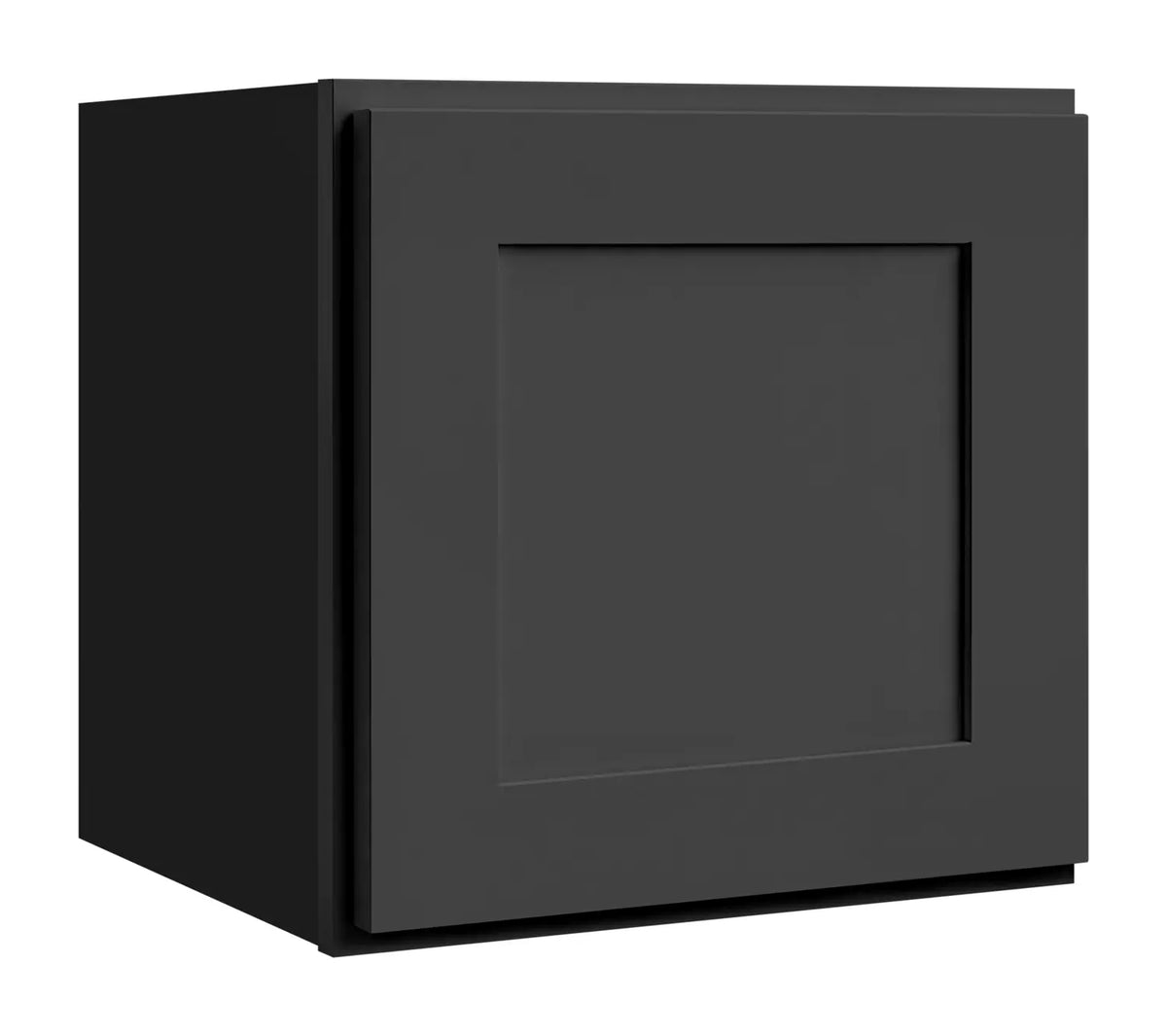 12”W x 12”H Wall Assembled Cabinet - Black Shaker - Craft Cabinetry