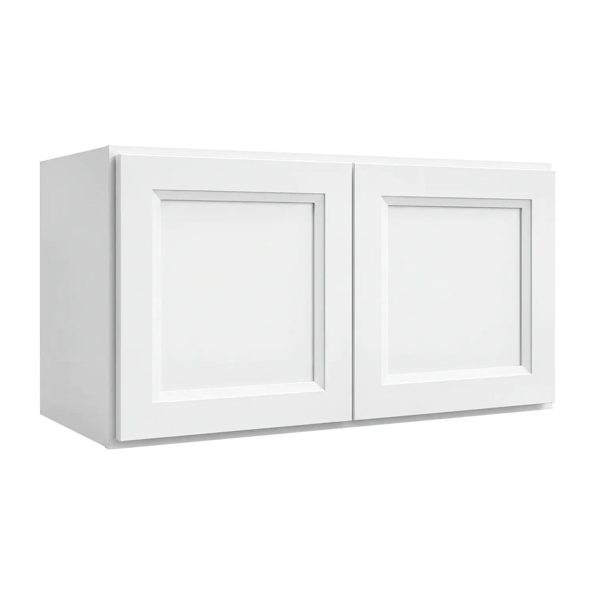 36”W x 24”H 24" Depth Wall Assembled Cabinet - White Recessed - Craft Cabinetry
