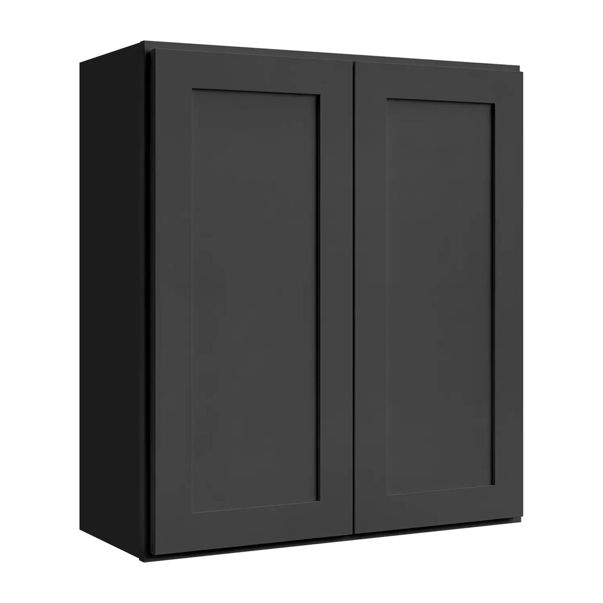36”W x 42”H Wall Assembled Cabinet - Black Shaker - Craft Cabinetry